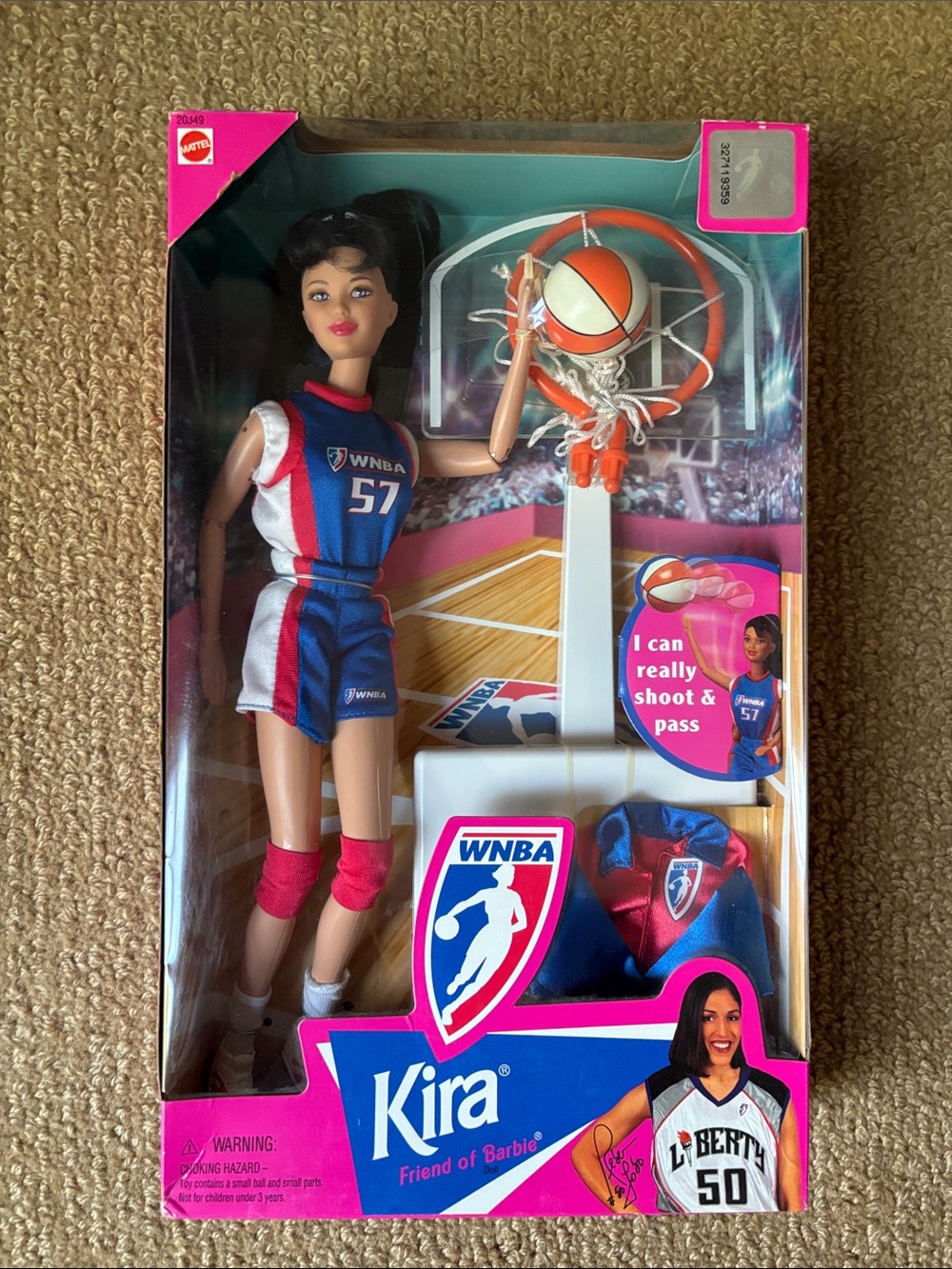 1998 Kira WNBA Basketball Barbie in Original Package